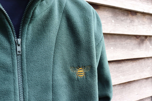 Embroidered fleece jackets